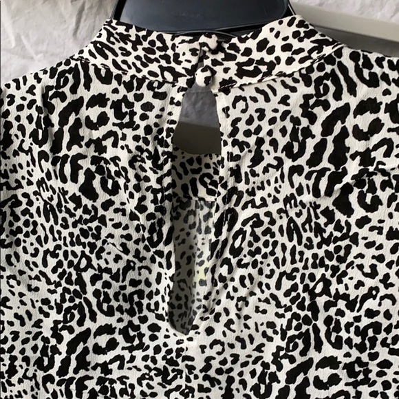 Zara Black and White Animal Print Dress - Picture 2 of 4
